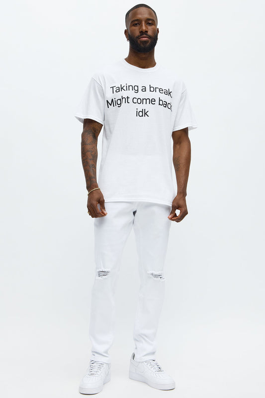 Cornell Ripped Skinny Jeans - White