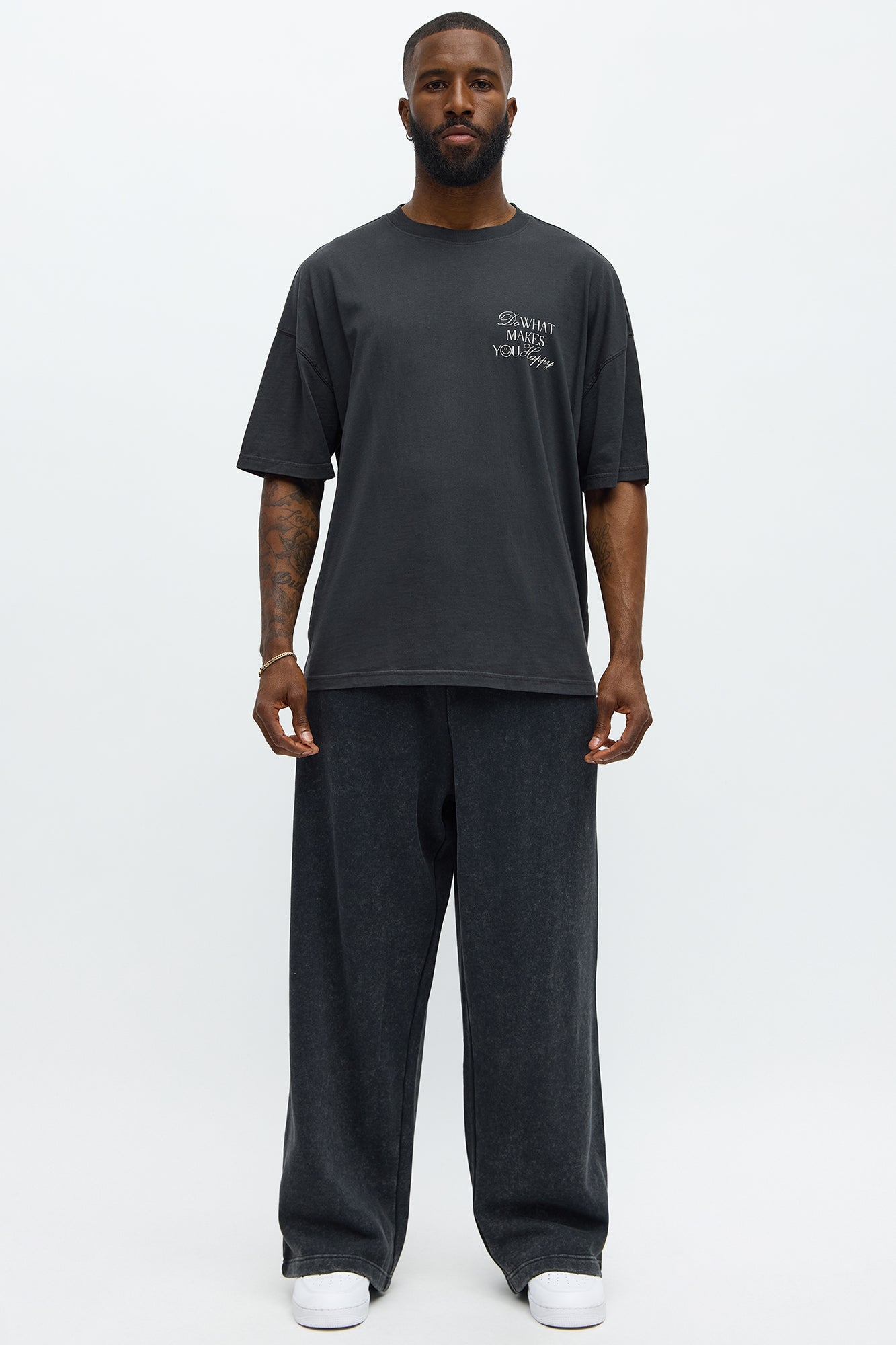 Tyson Baggy Washed Pants - Black Wash