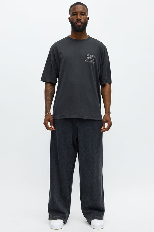 Tyson Baggy Washed Pants - Black Wash