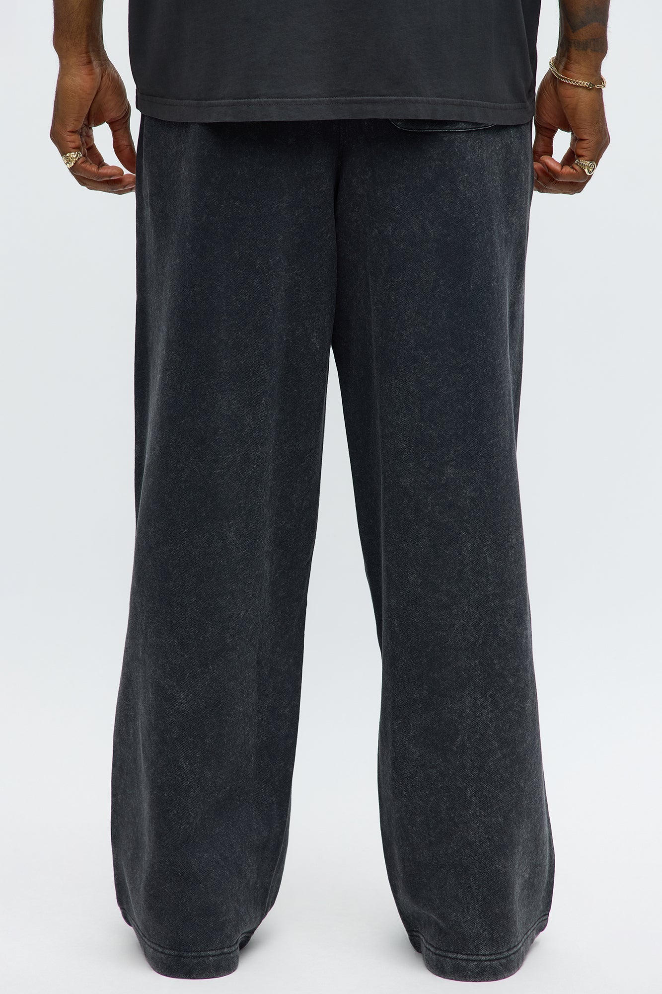 Tyson Baggy Washed Pants - Black Wash