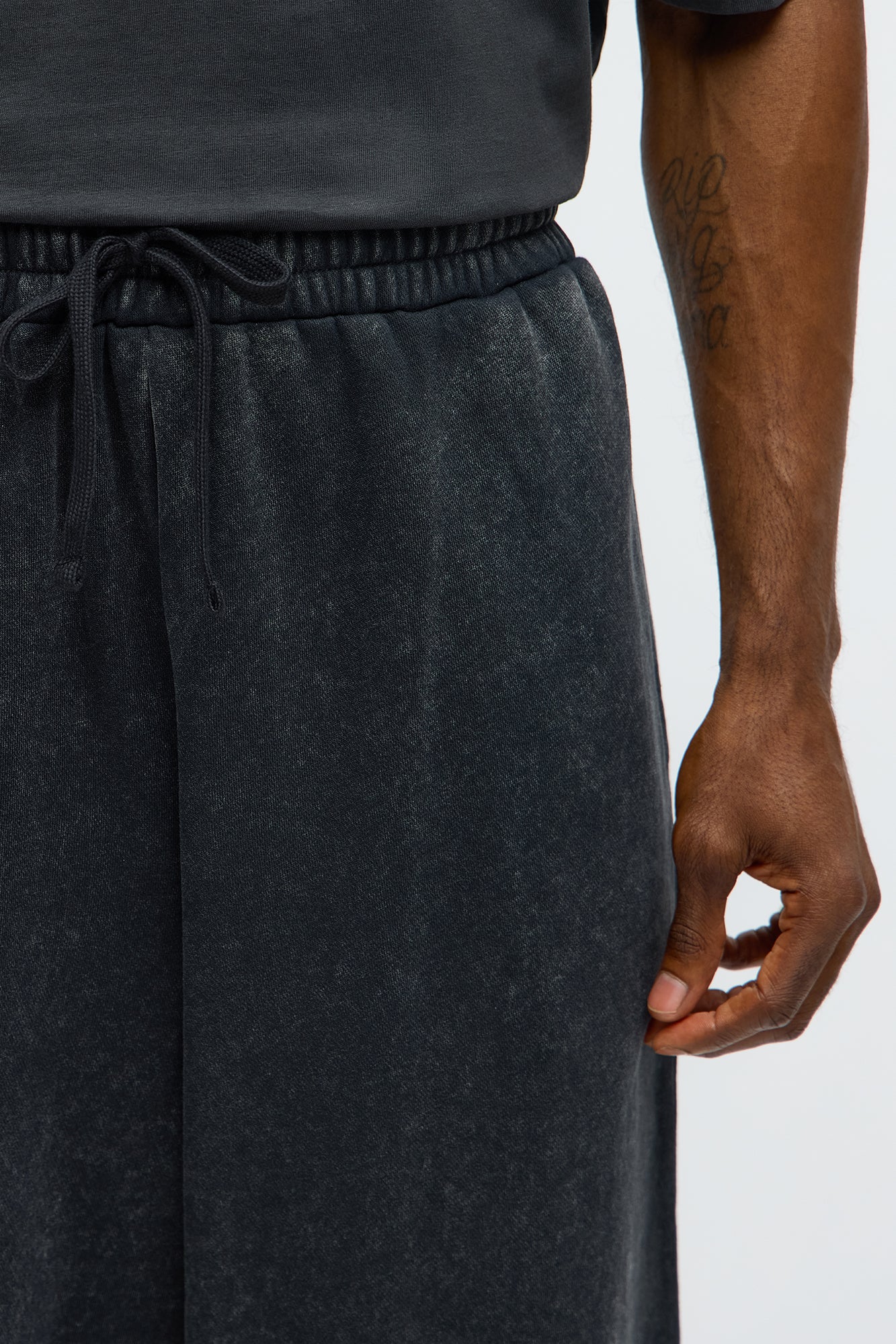 Tyson Baggy Washed Pants - Black Wash