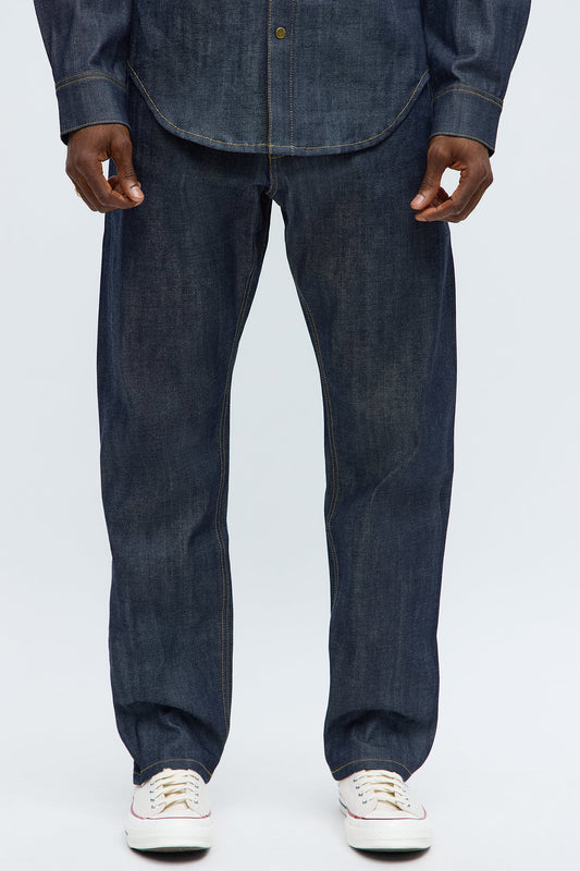 Straight Raw Selvedge Jeans - Indigo