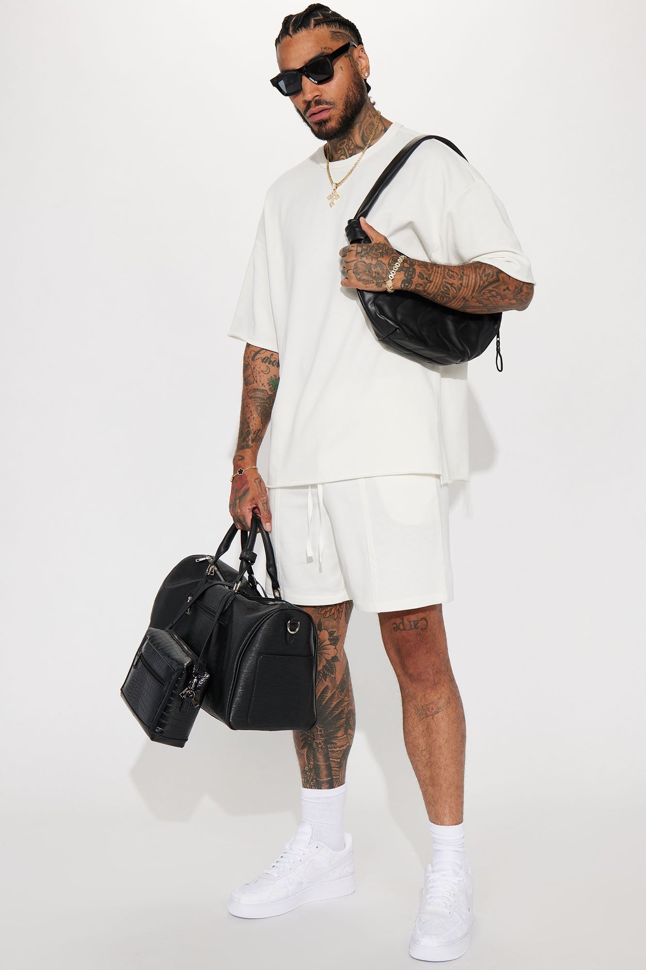 I Like How It Looks Oversized Terry Short Sleeve Tee - White