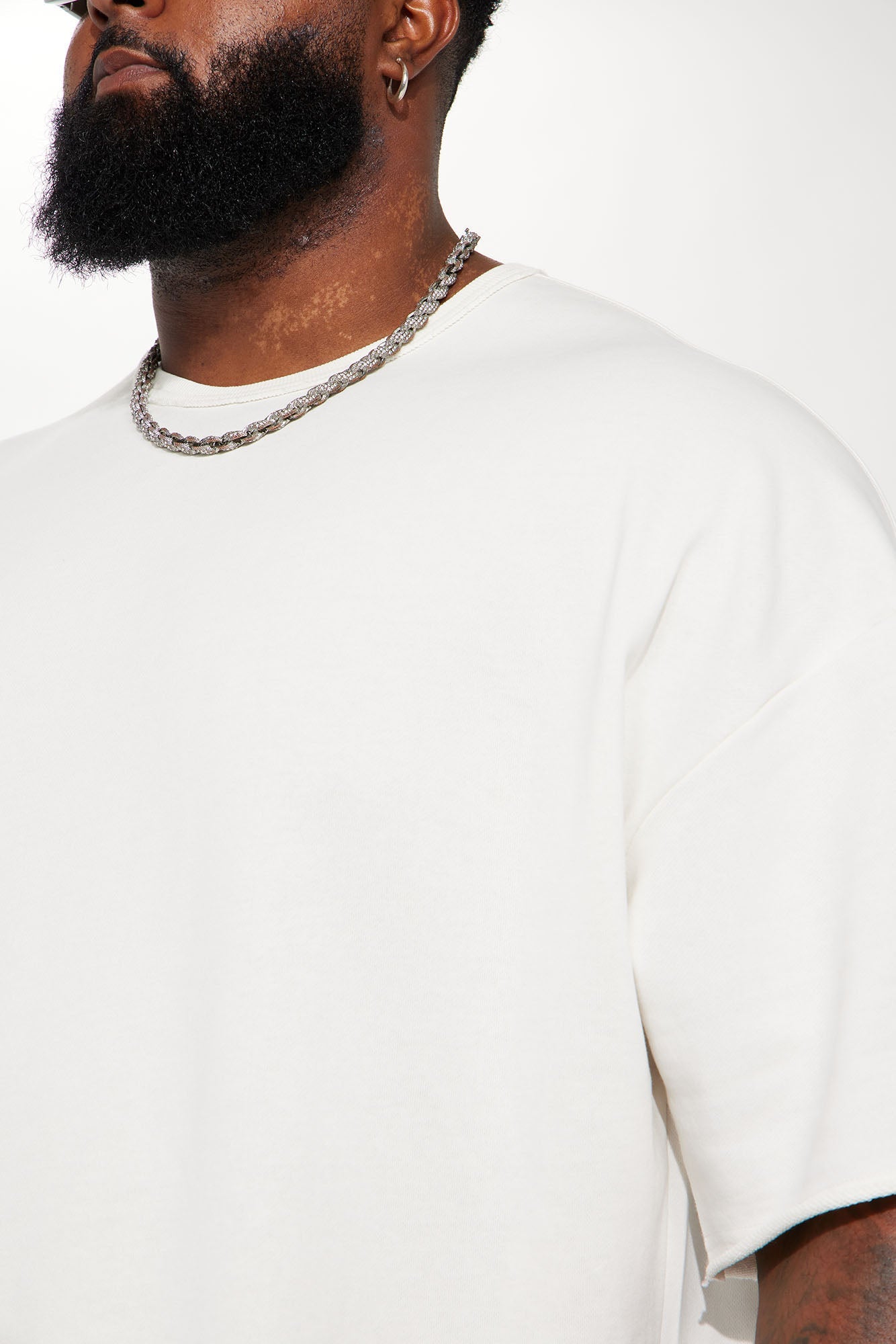 I Like How It Looks Oversized Terry Short Sleeve Tee - White