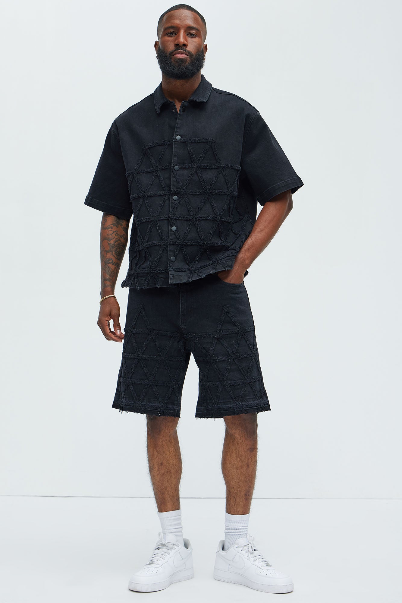 Interstellar Denim Shirt - Black Wash