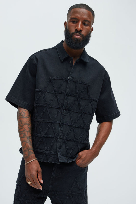 Interstellar Denim Shirt - Black Wash
