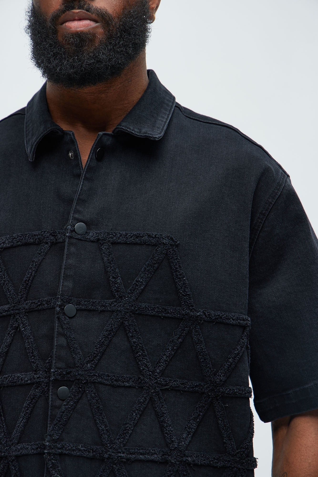 Interstellar Denim Shirt - Black Wash
