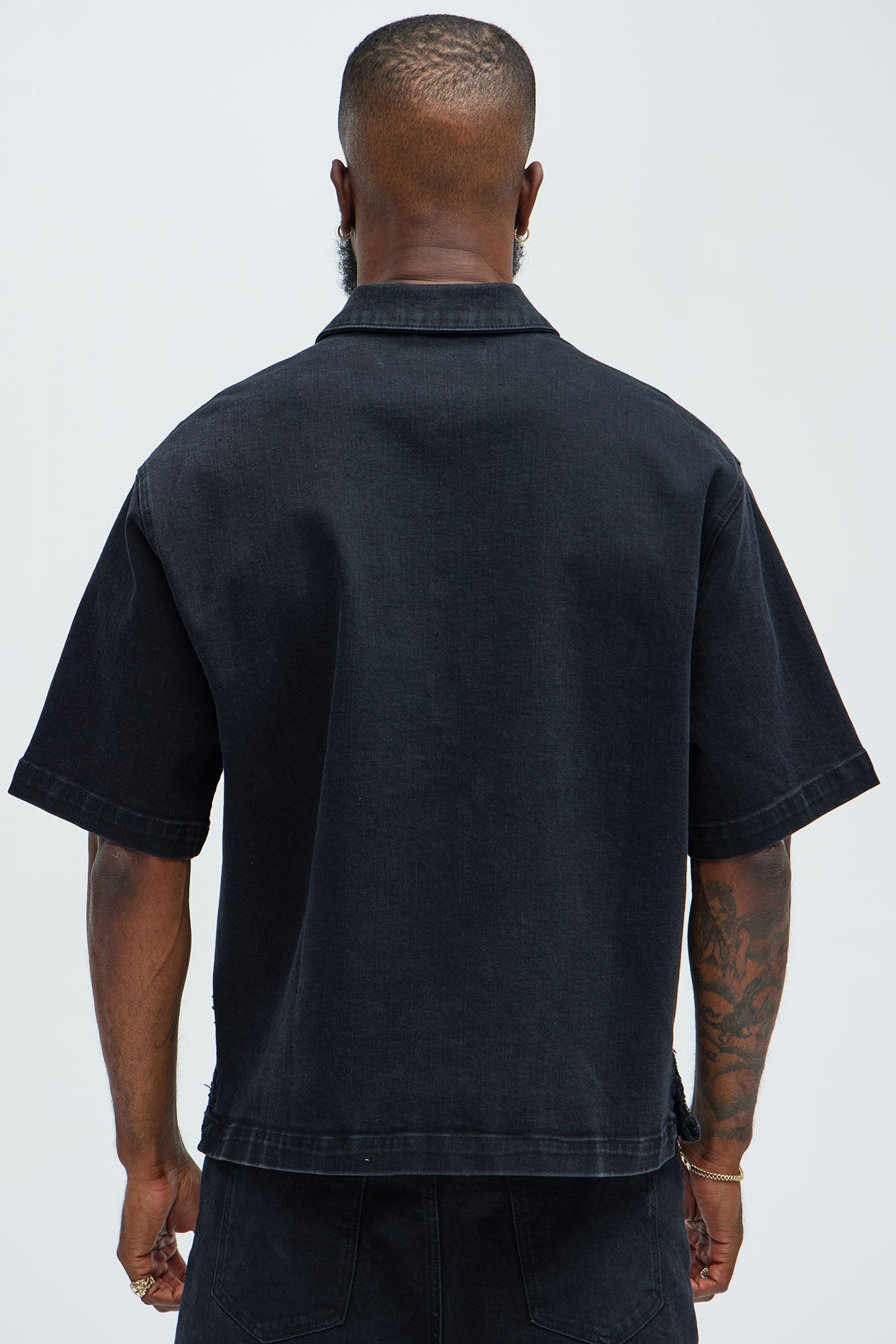 Interstellar Denim Shirt - Black Wash