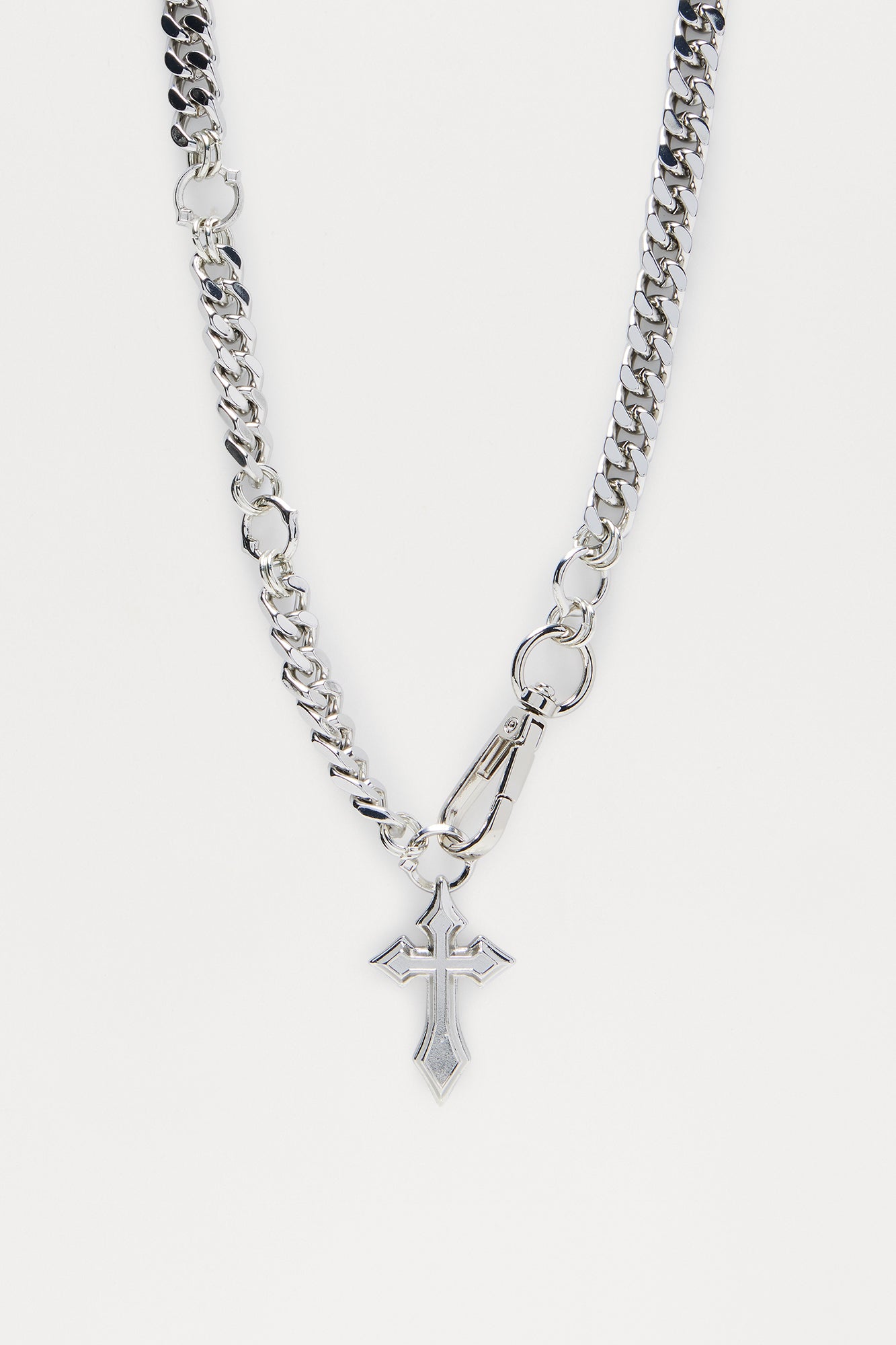 Blessed Drip Pendant Necklace - Silver
