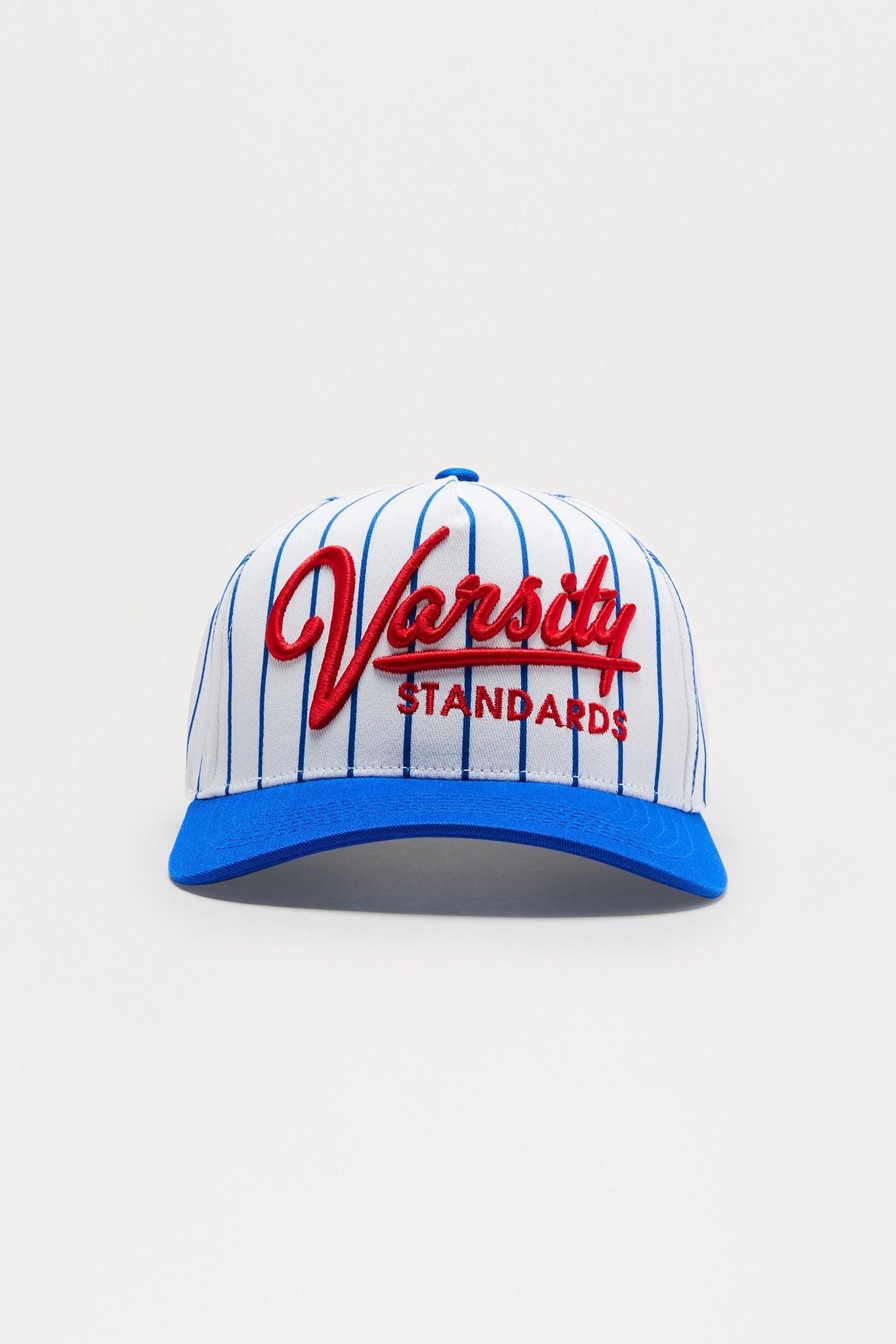 Varsity Standards Striped Structured Snapback Hat - Blue/combo