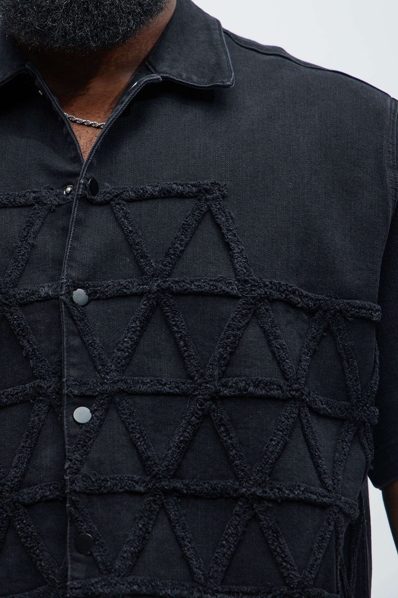 Interstellar Denim Shirt - Black Wash