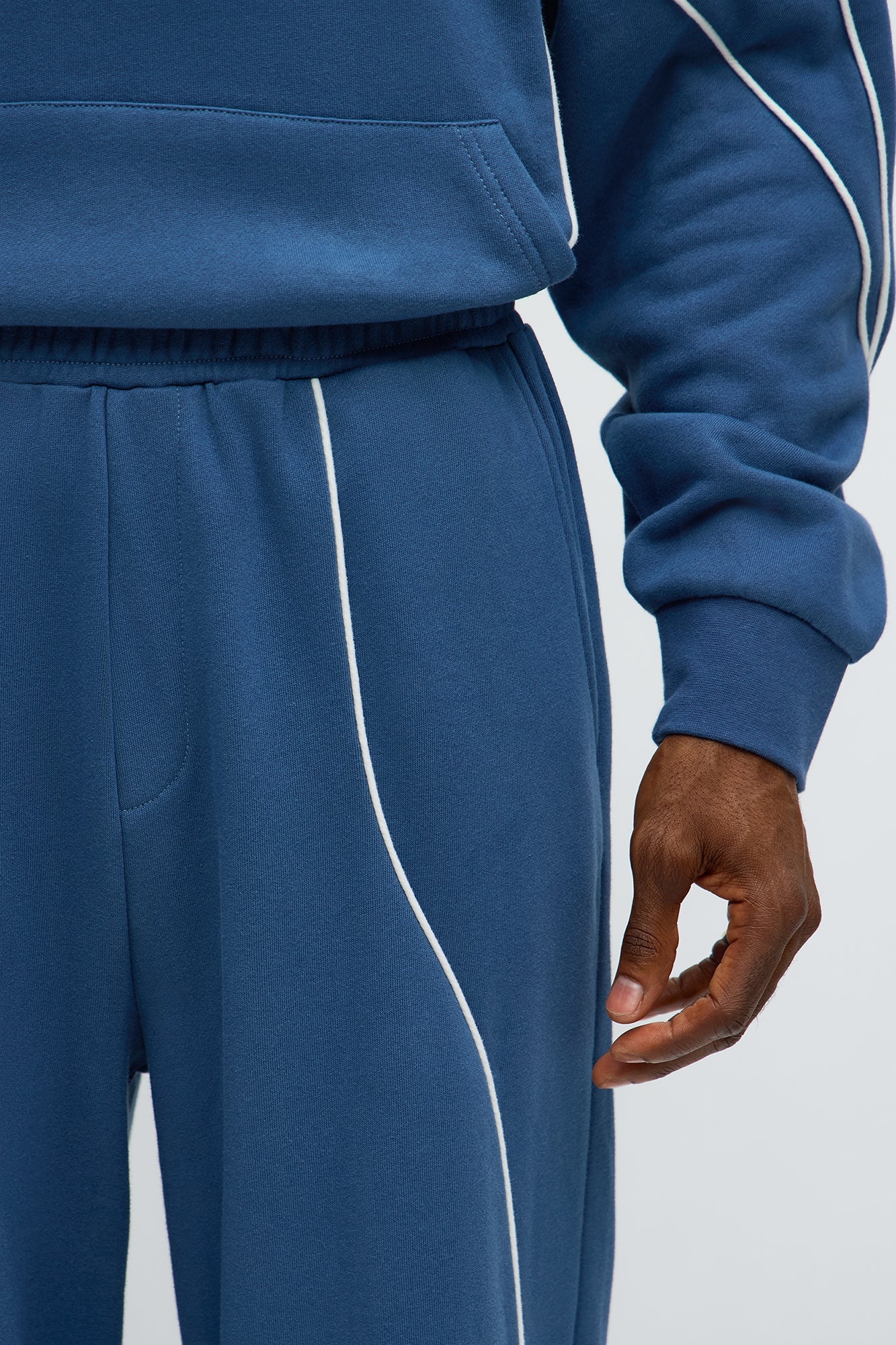 Pinstripe Sweatpant - Navy