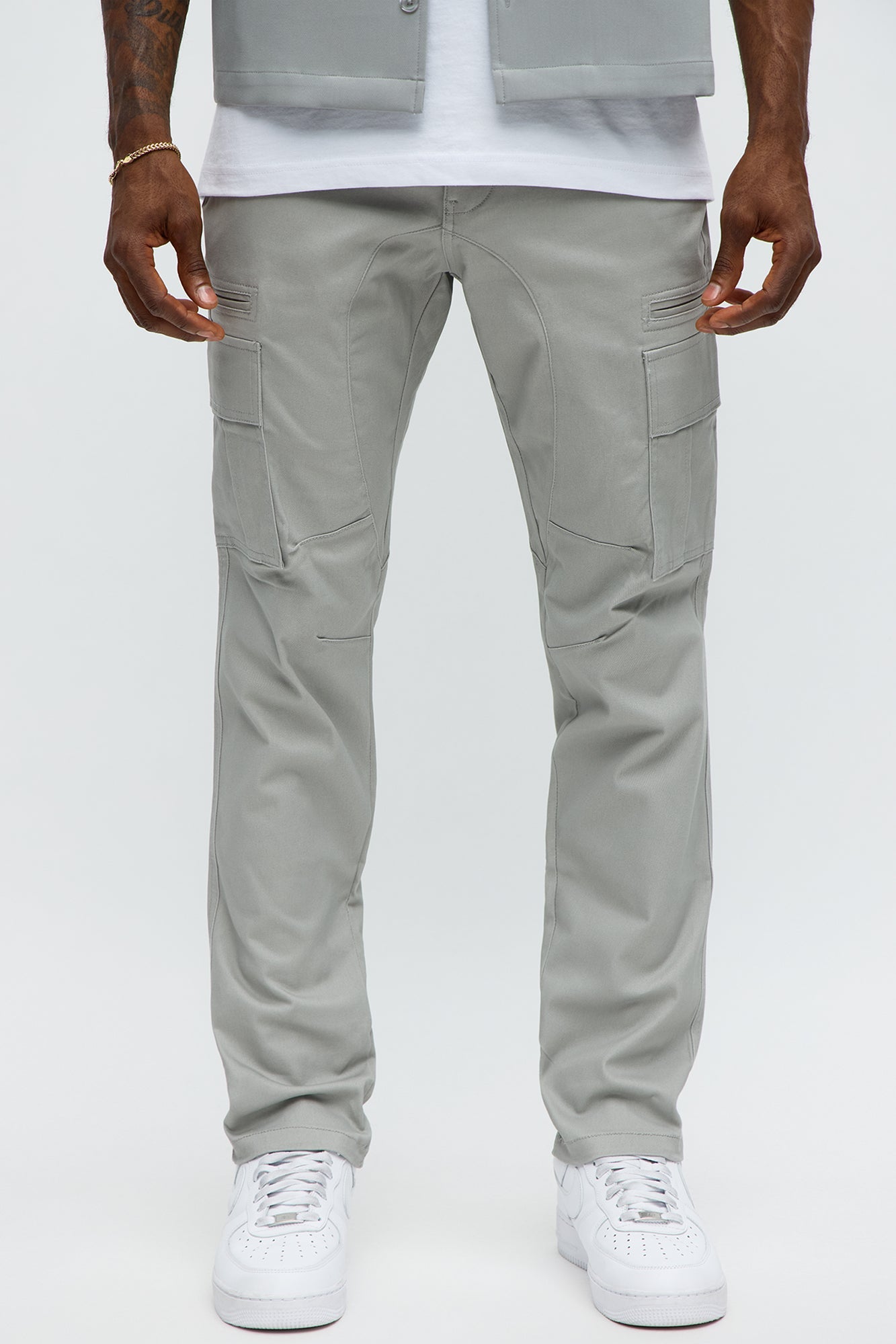 Skinny Striker Cargo Pants - Grey