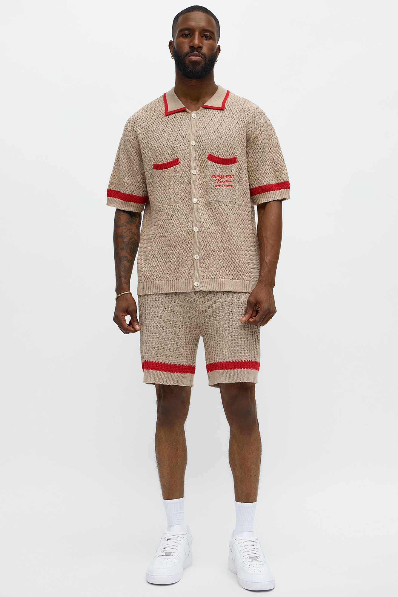 Relaxed Fit Margarita Button Up Shirt - Tan/Multi