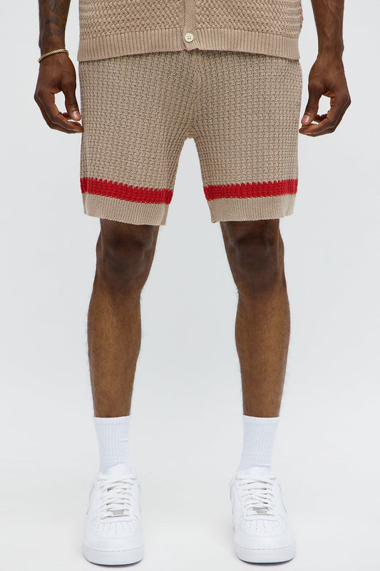 Relaxed Margarita Knit Shorts - Tan