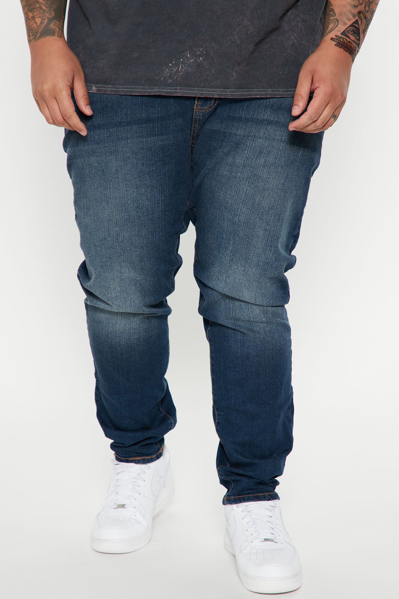 Mike Straight Taper Jeans - Dark Wash