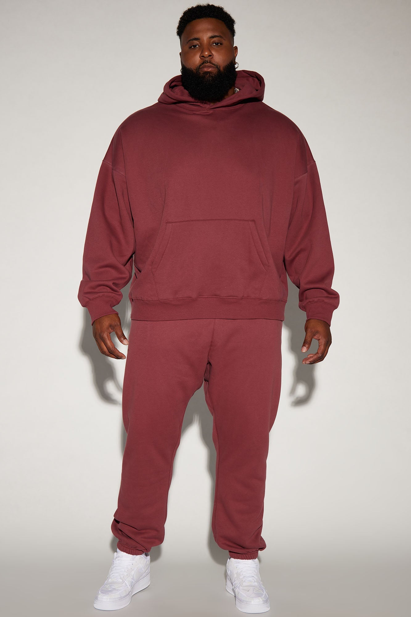 Tyson Heavyweight Sweat Jogger - Burgundy