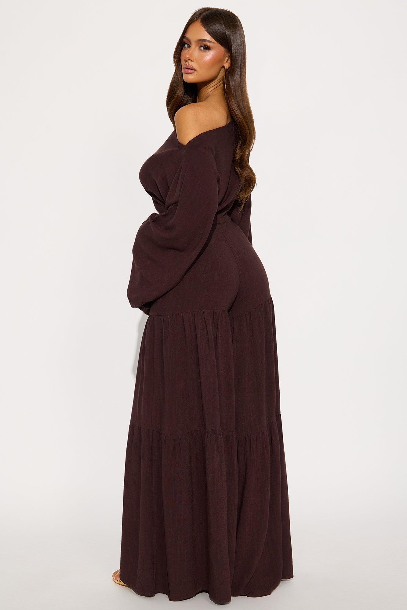 Carmella Rayon Linen Pant Set - Mocha