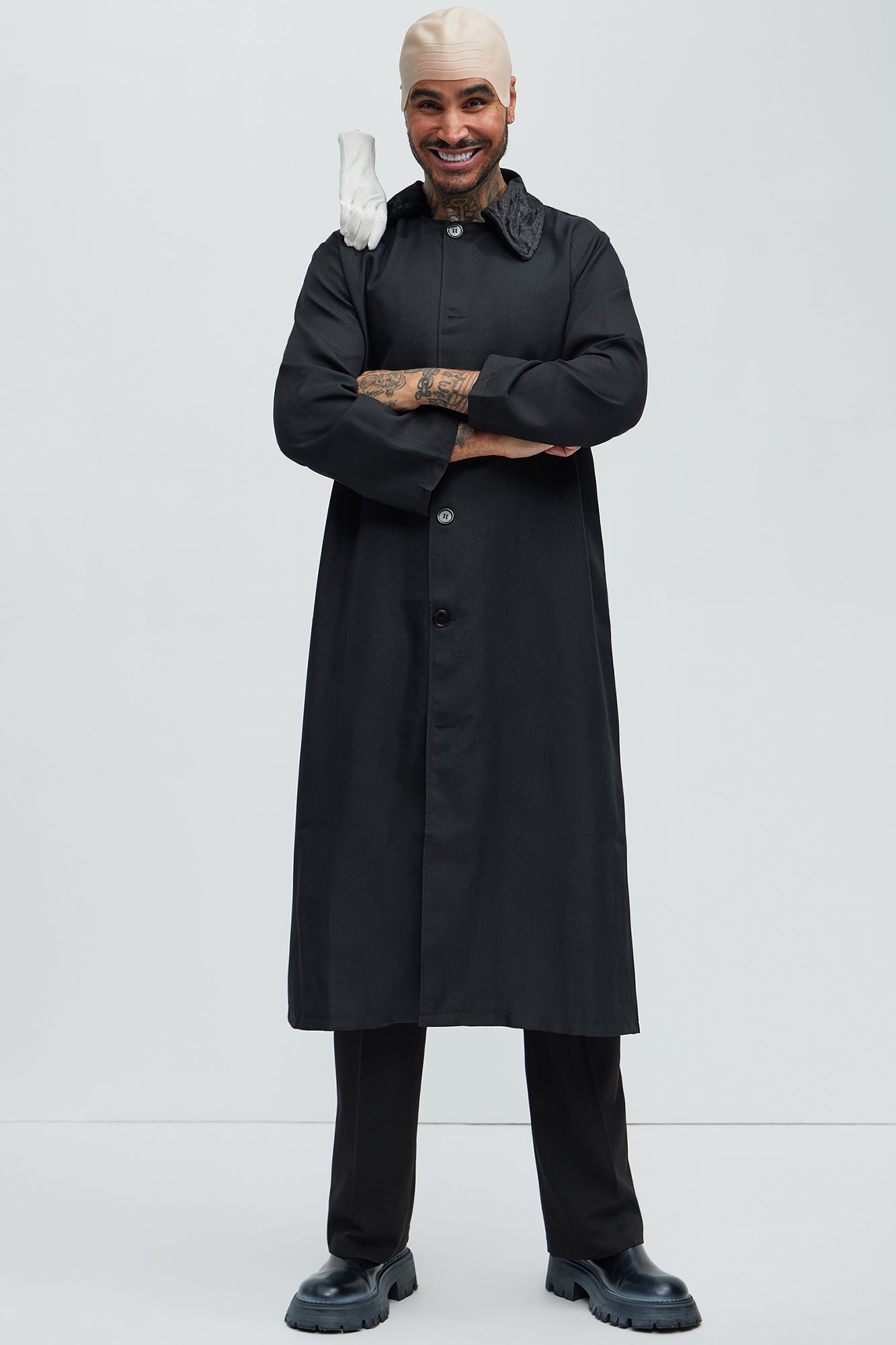 Fester The Family Uncle Costume - Black