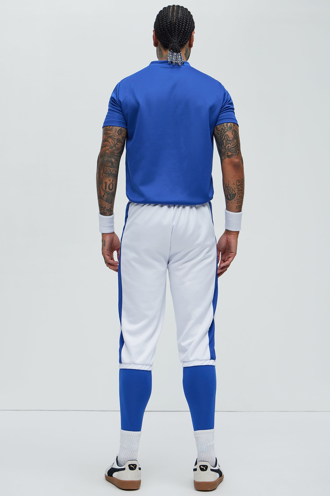 Star Football Player Costume - Blue