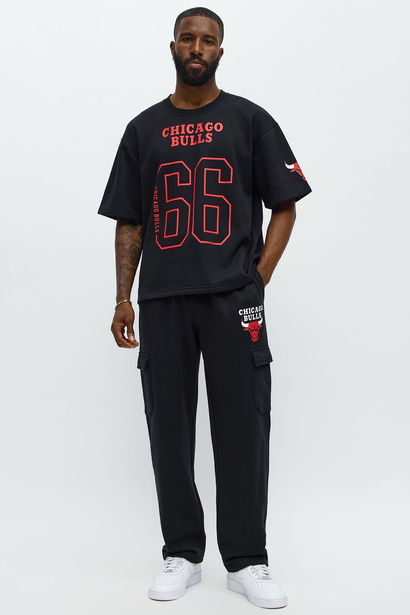 Bulls Oversized Tee - Black