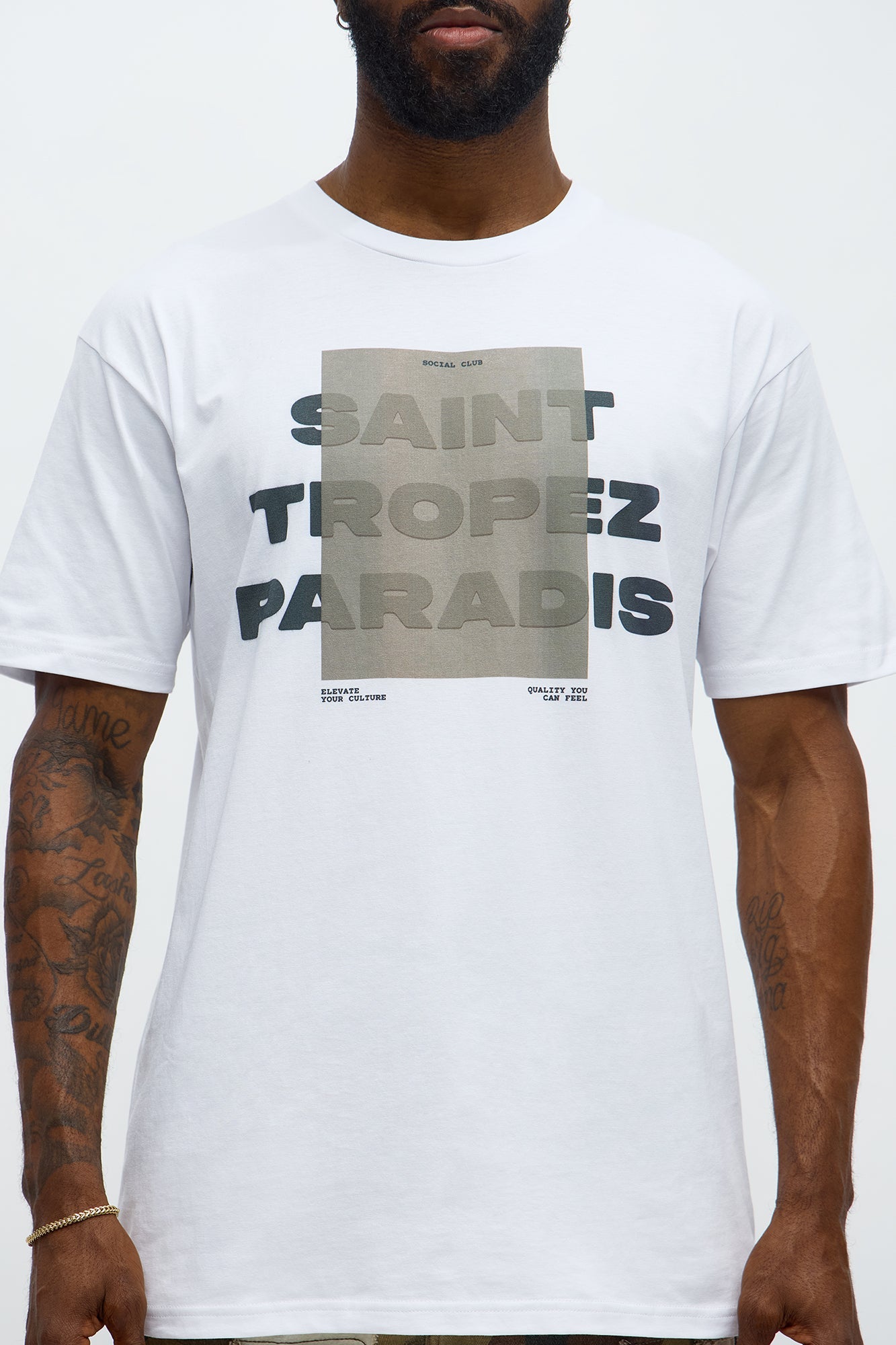 Saint Tropez Paradis Short Sleeve Tee - White