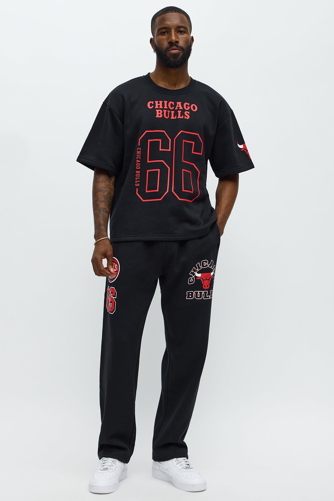 Bulls Basketball Sweatpants - Black