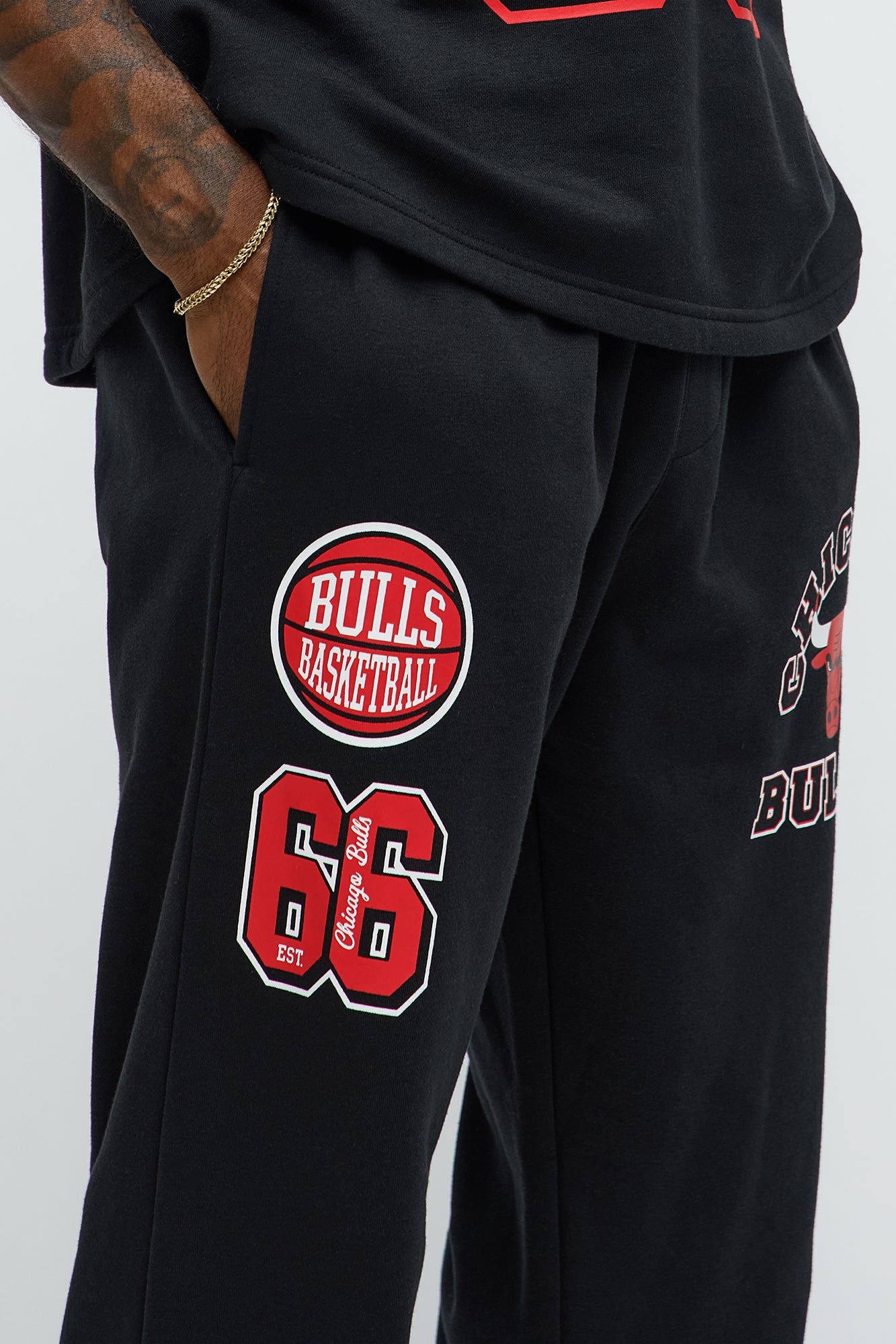 Bulls Basketball Sweatpants - Black
