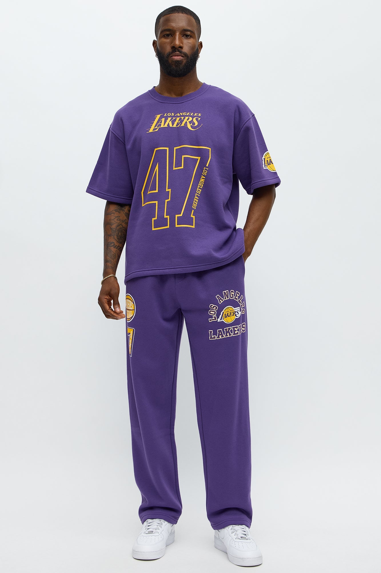 Lakers Oversized Tee - Purple