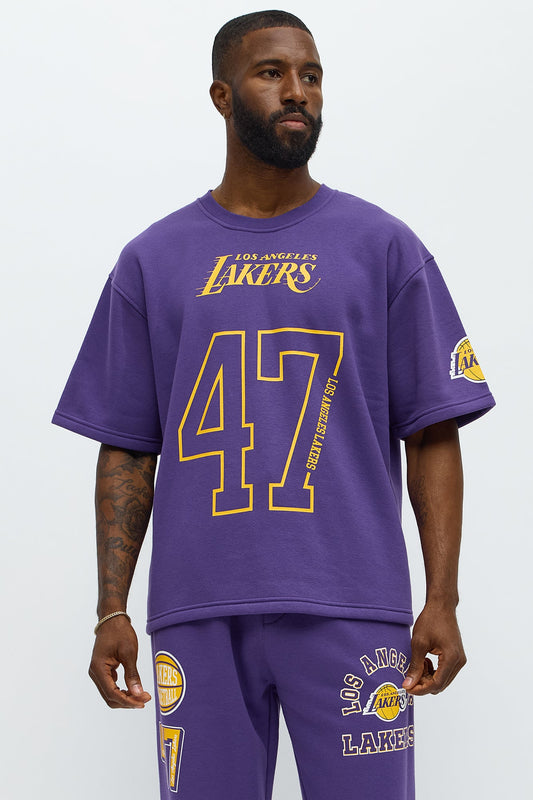 Lakers Oversized Tee - Purple