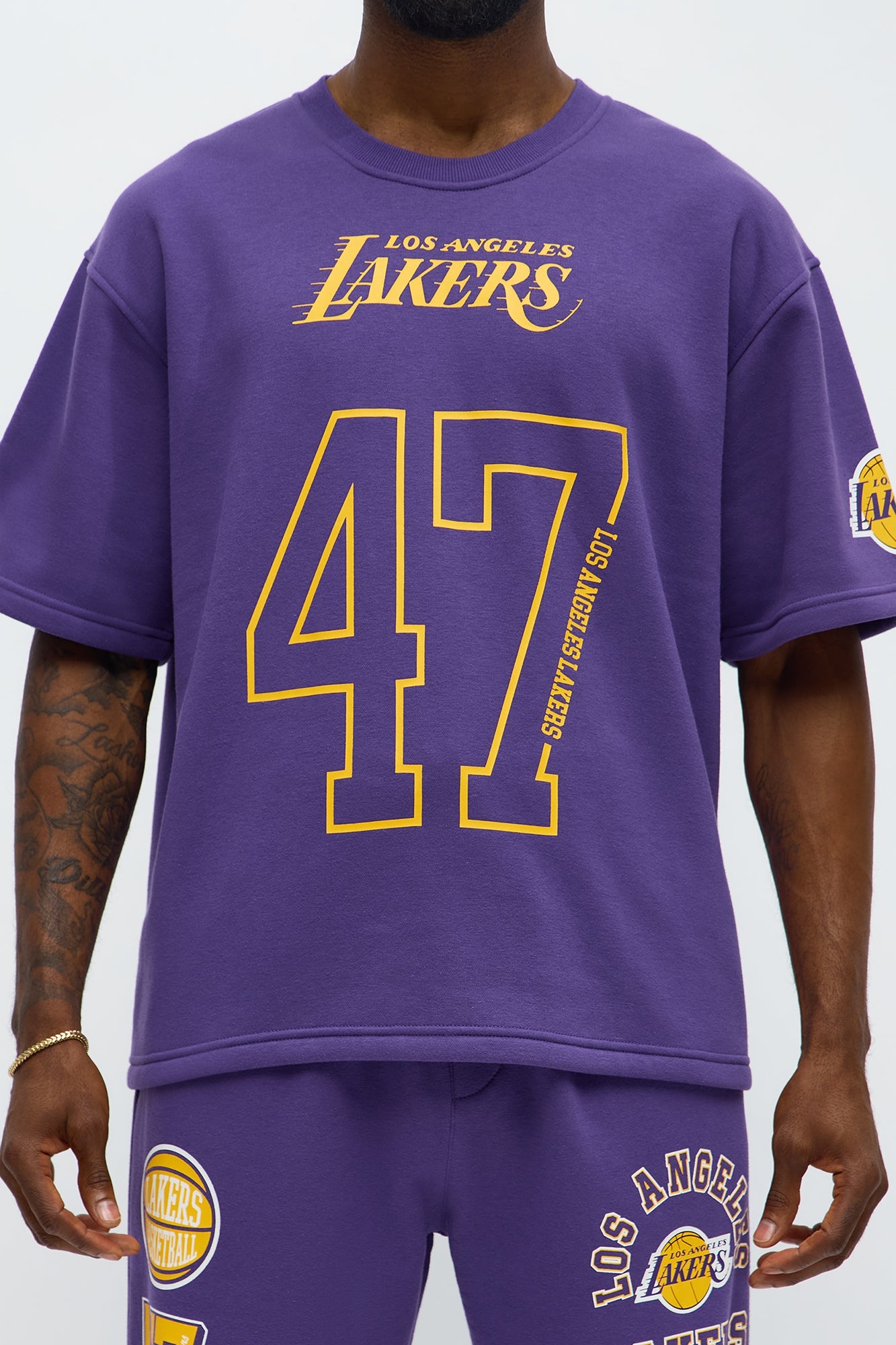 Lakers Oversized Tee - Purple