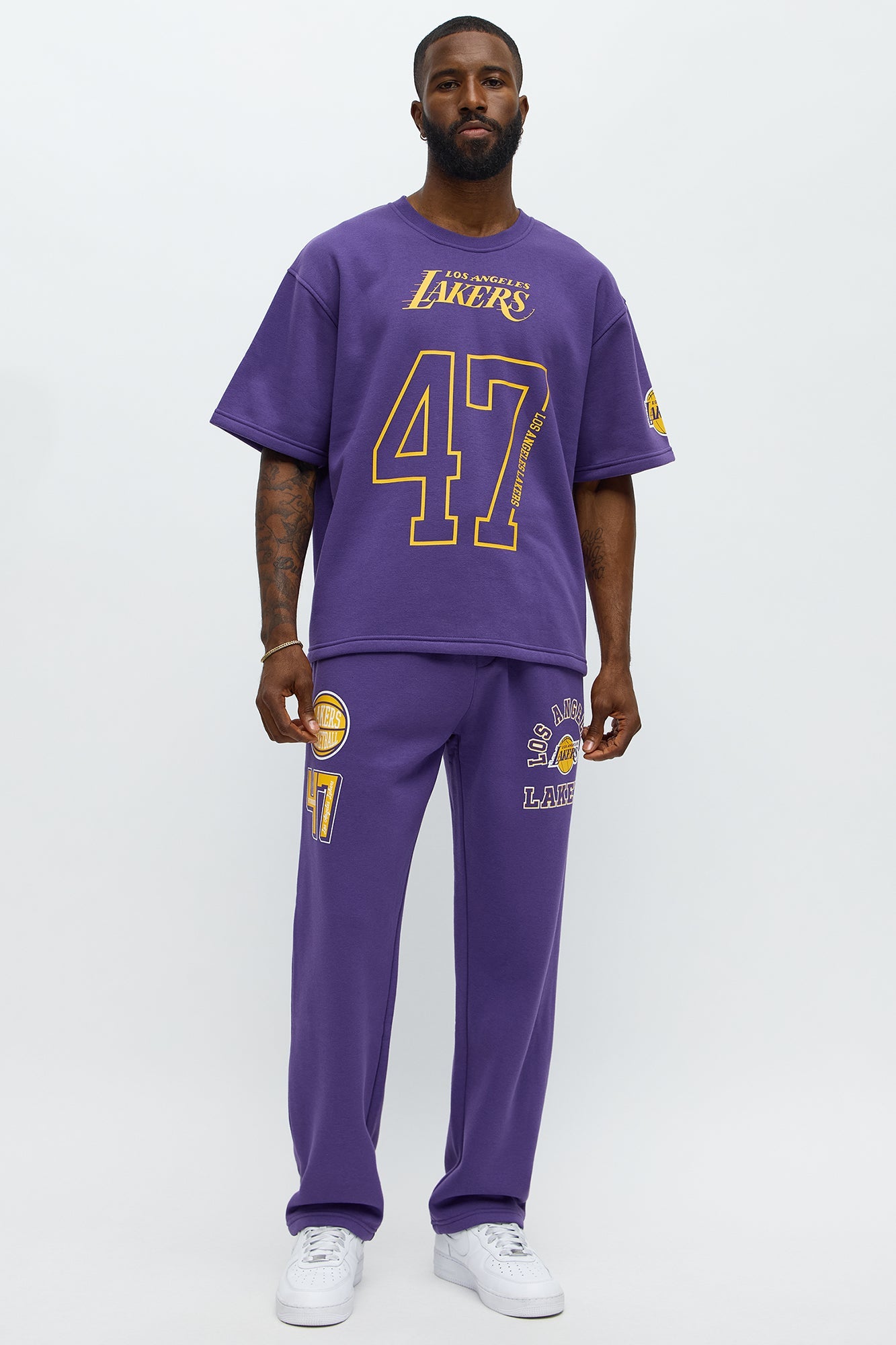 Lakers Basketball Sweatpants - Purple