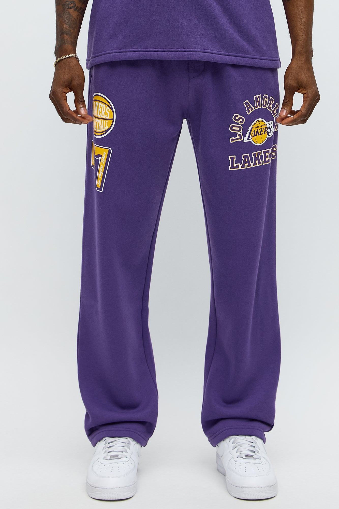 Lakers Basketball Sweatpants - Purple