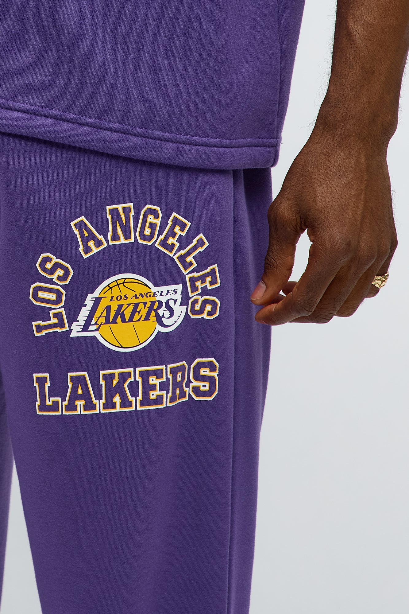 Lakers Basketball Sweatpants - Purple