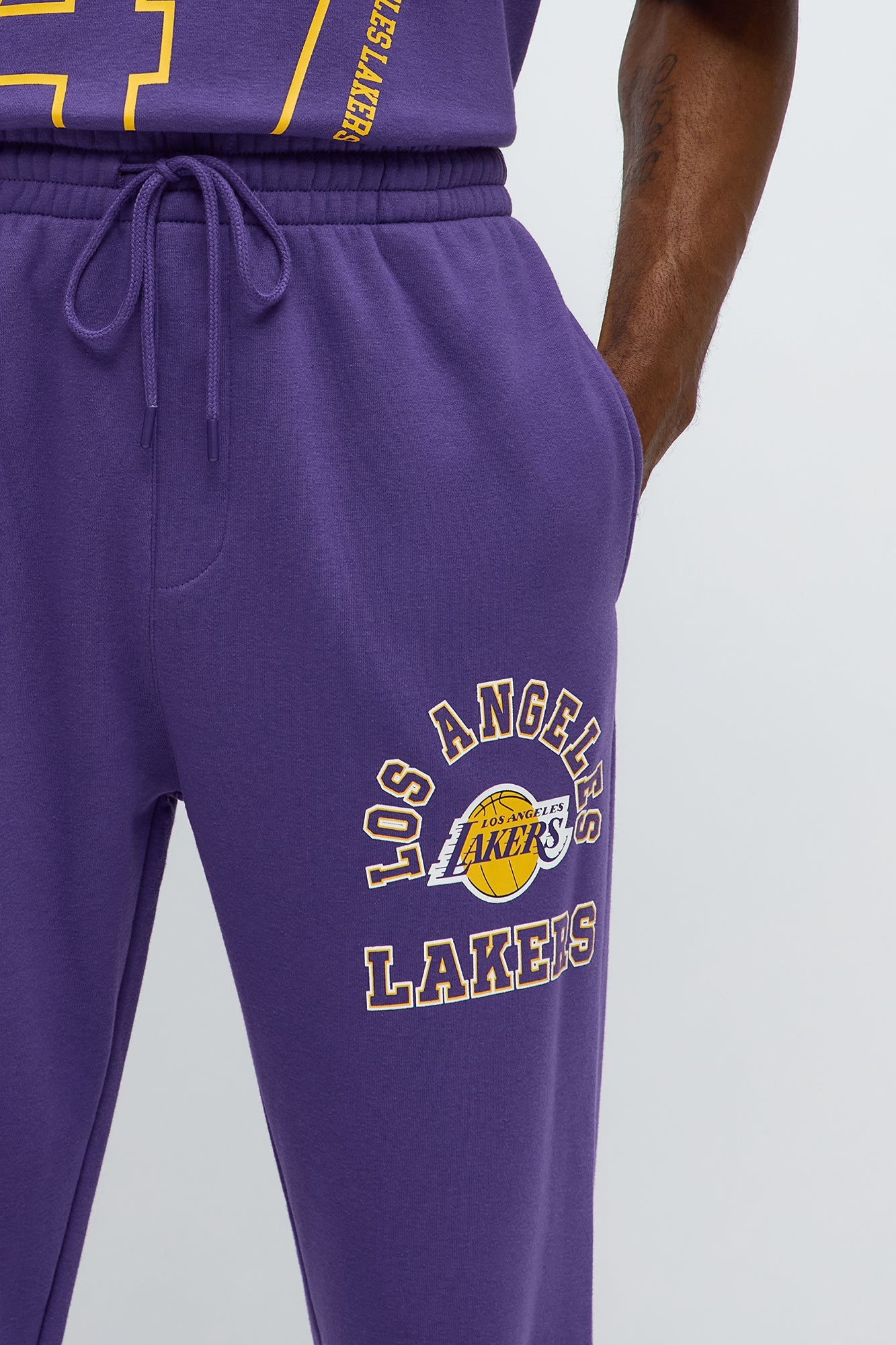 Lakers Basketball Sweatpants - Purple
