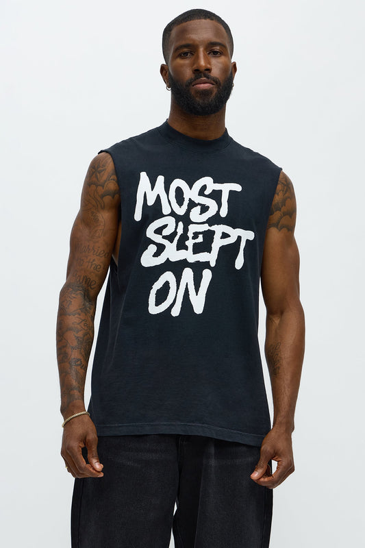 Most Slept On Muscle Tee - Black
