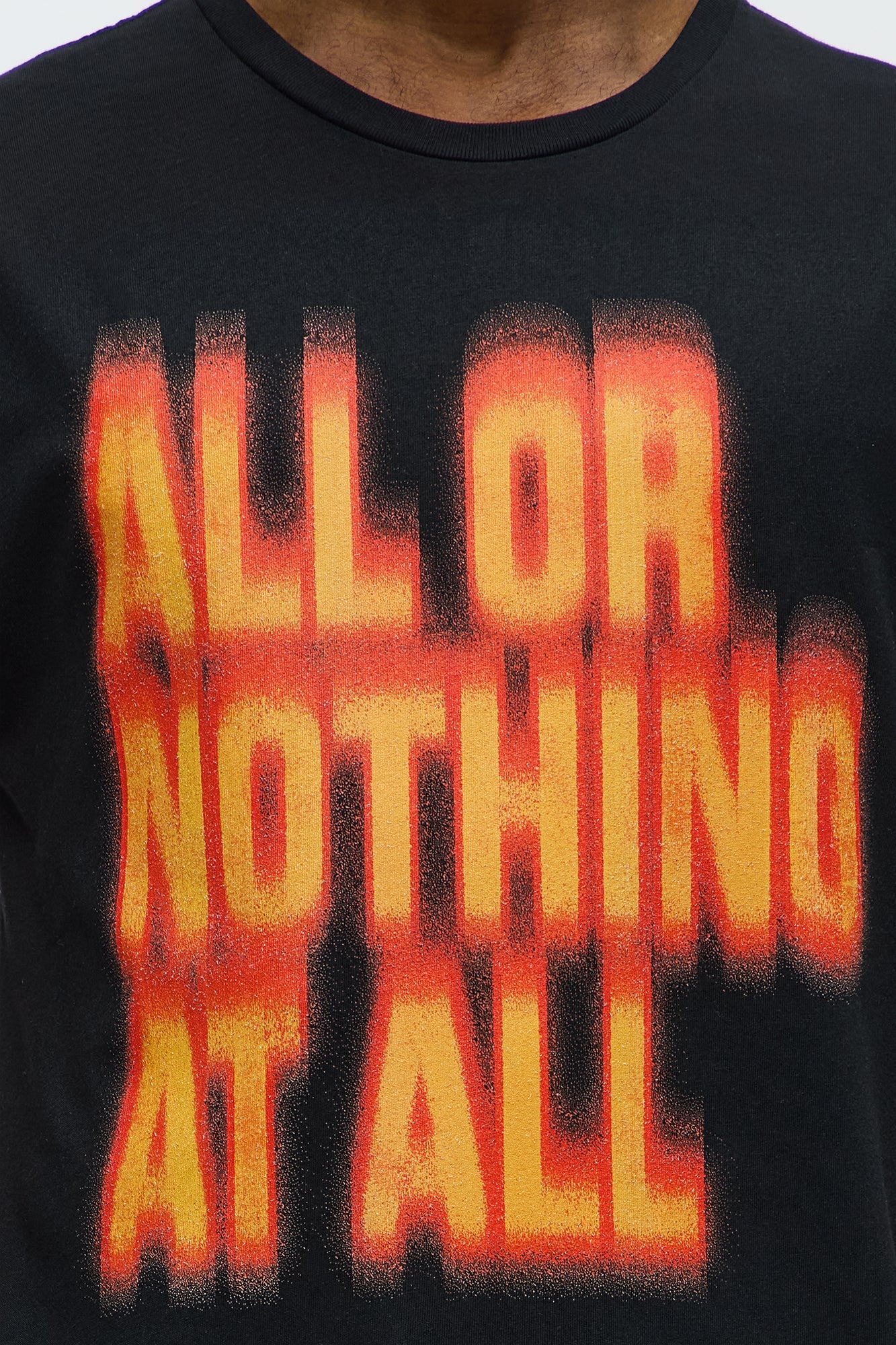 All Or Nothing At All Short Sleeve Tee - Black