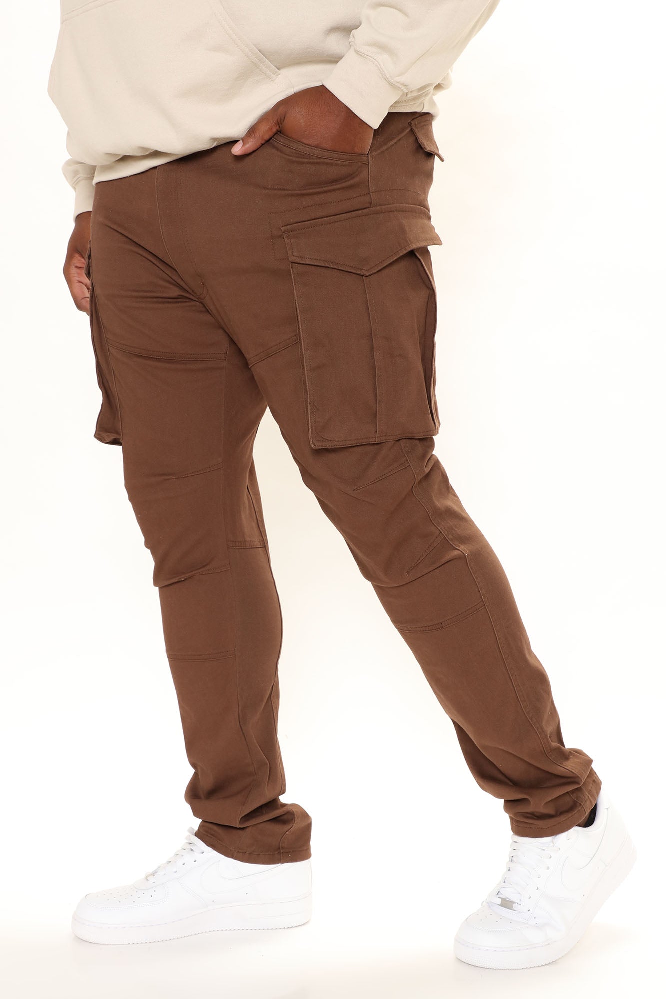 Summer Games Slim Cargo Pants - Brown