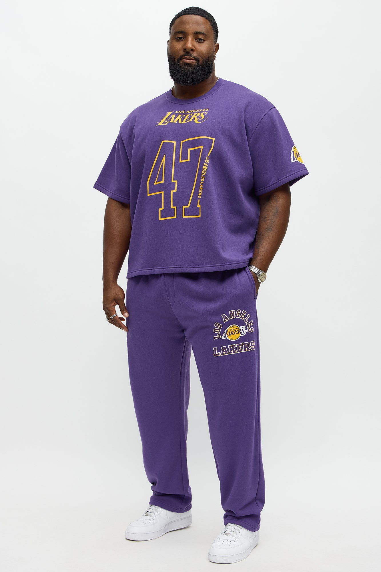 Lakers Oversized Tee - Purple