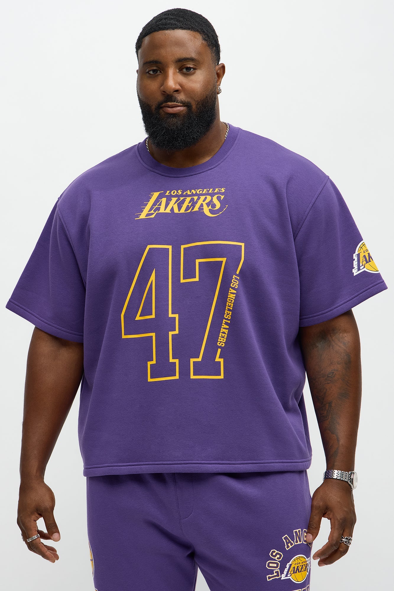 Lakers Oversized Tee - Purple