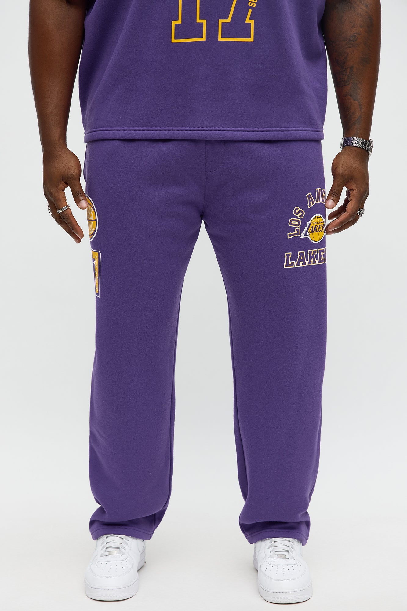 Lakers Basketball Sweatpants - Purple