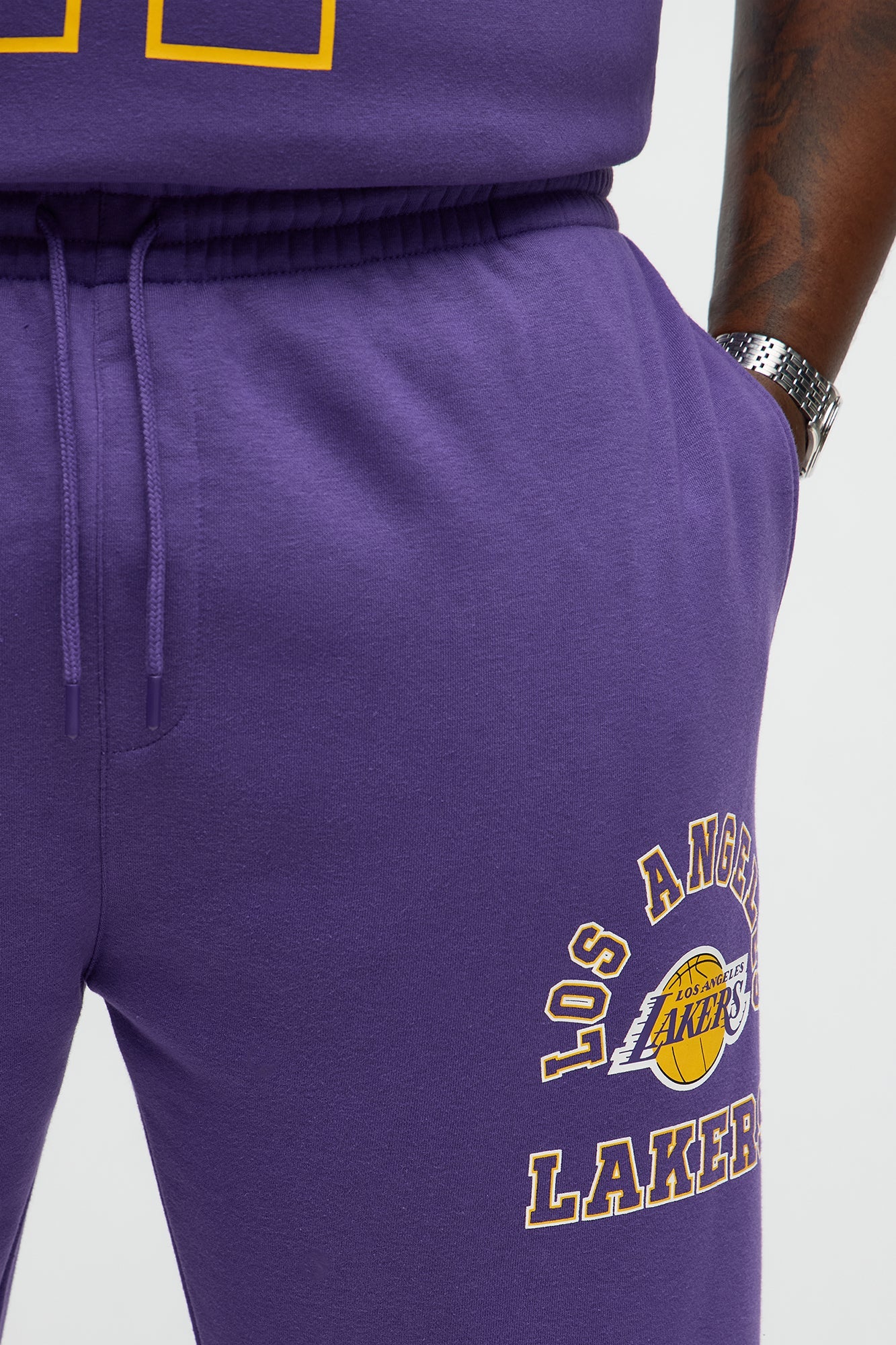 Lakers Basketball Sweatpants - Purple