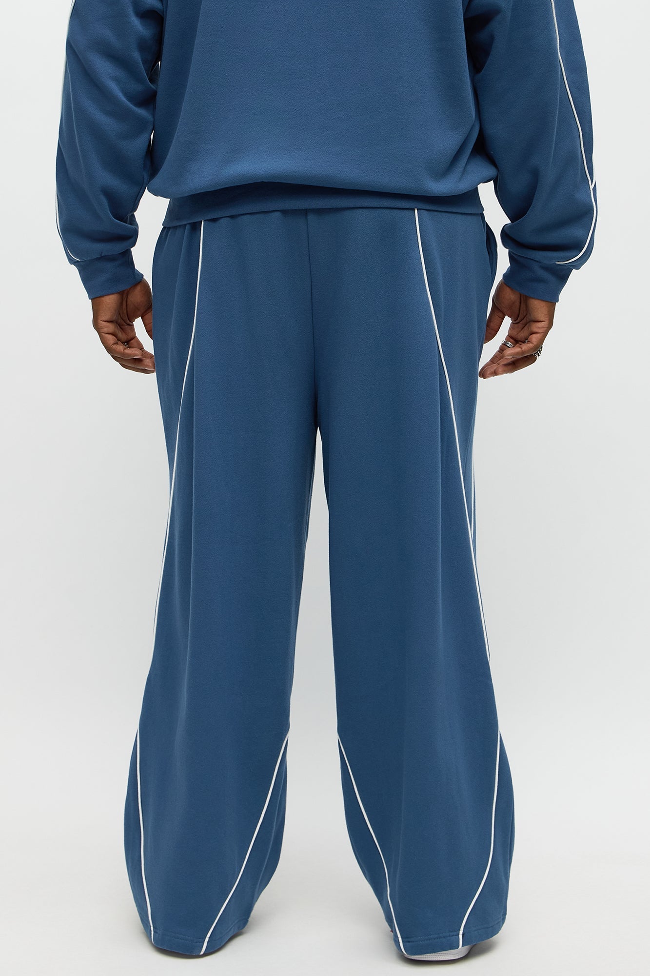 Pinstripe Sweatpant - Navy