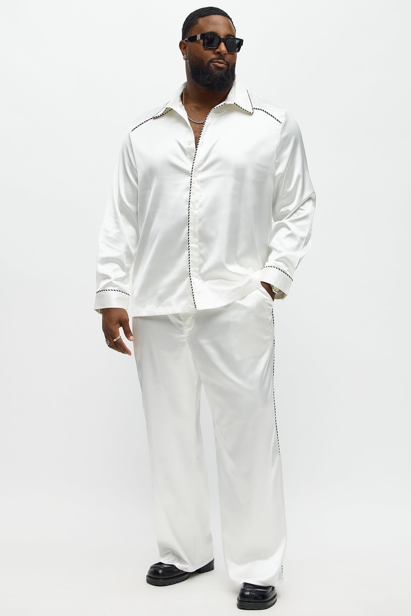 Luxe Button Up Shirt - White