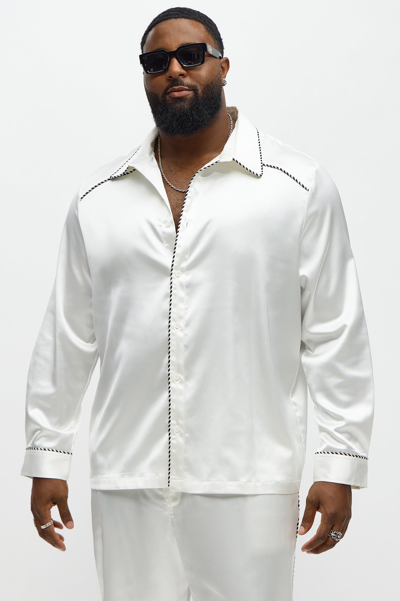 Luxe Button Up Shirt - White