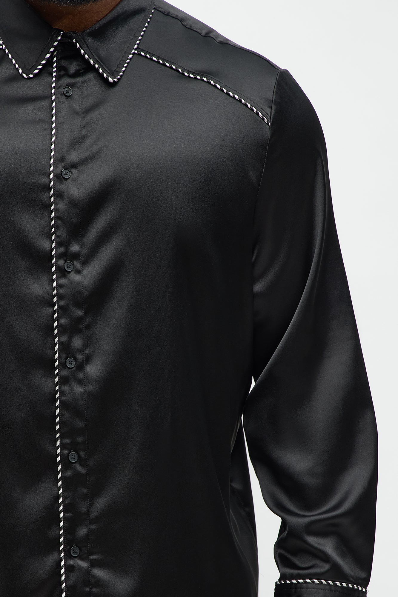 Luxe Button Up Shirt - Black