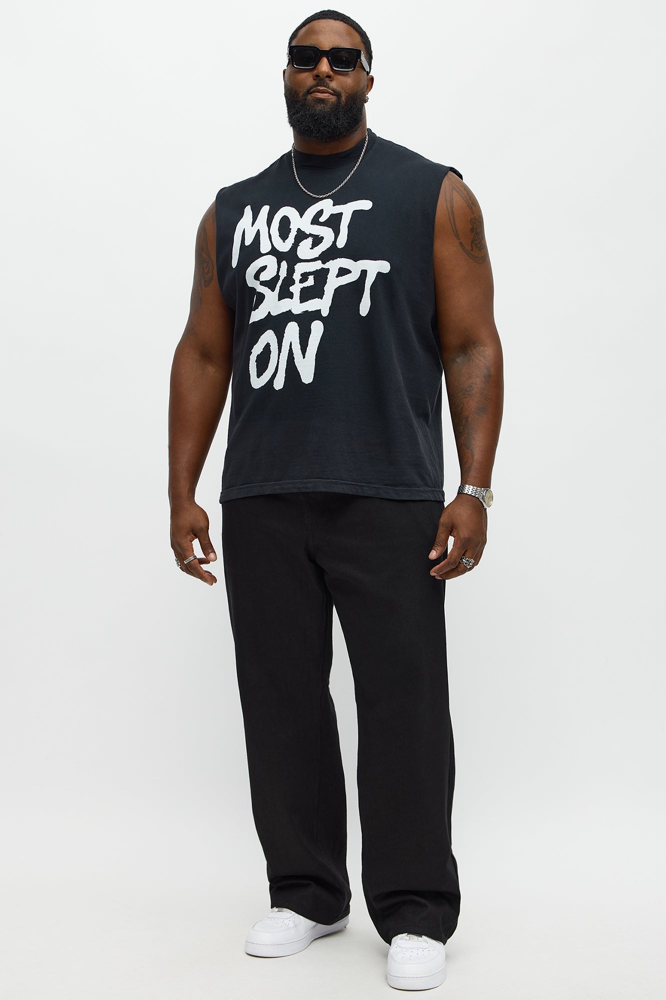 Most Slept On Muscle Tee - Black