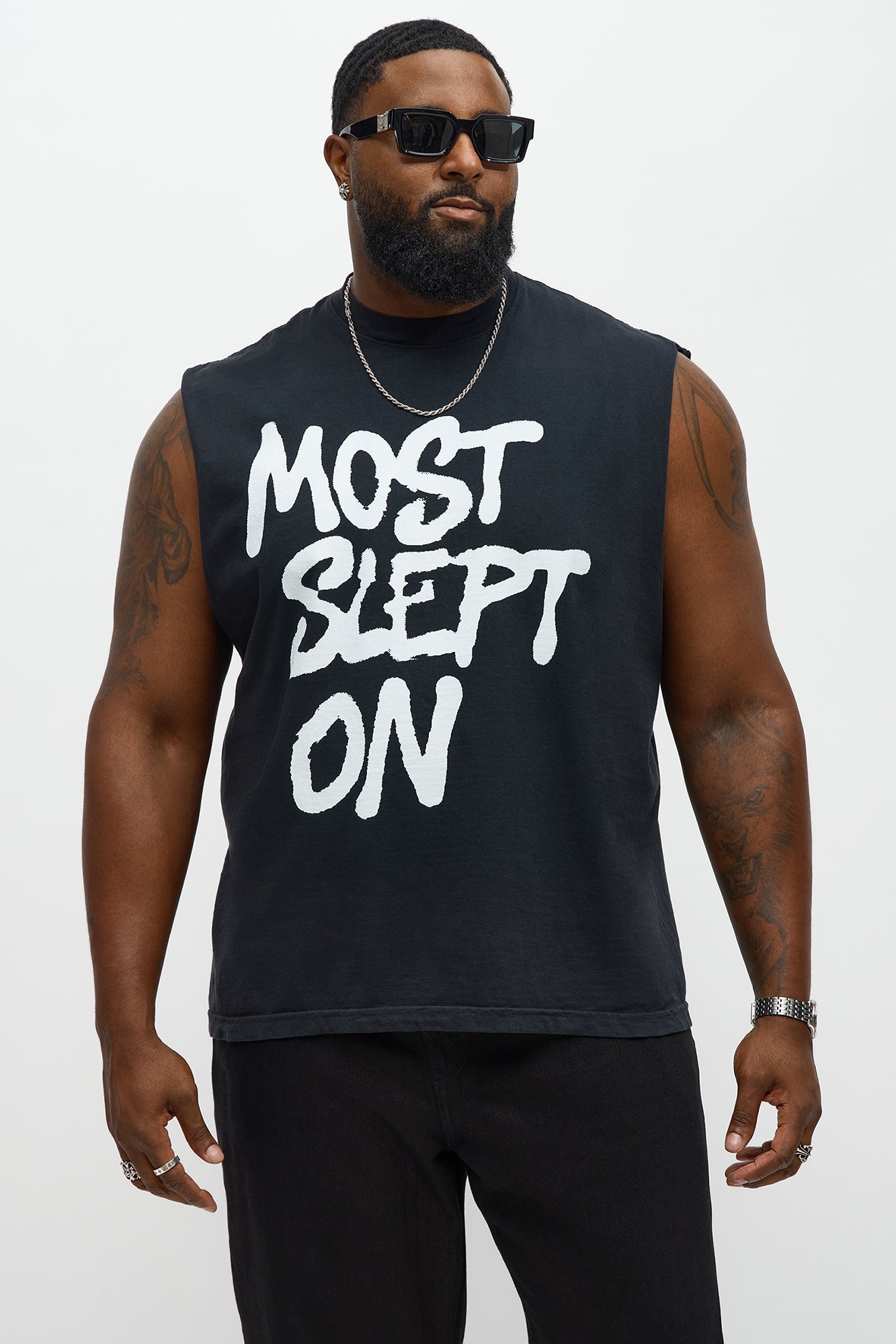 Most Slept On Muscle Tee - Black