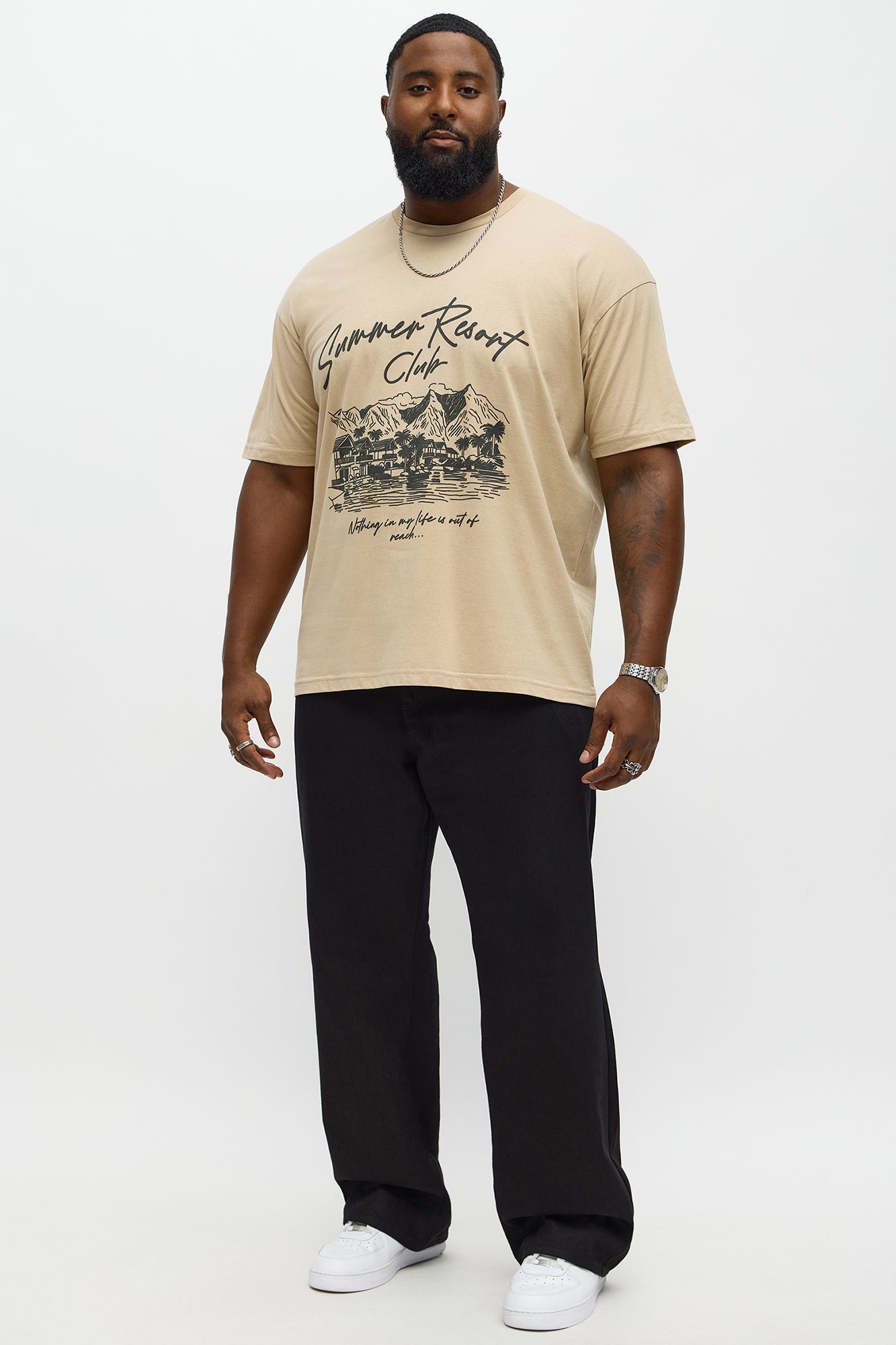 Summer Resort Club Short Sleeve Tee - Sand