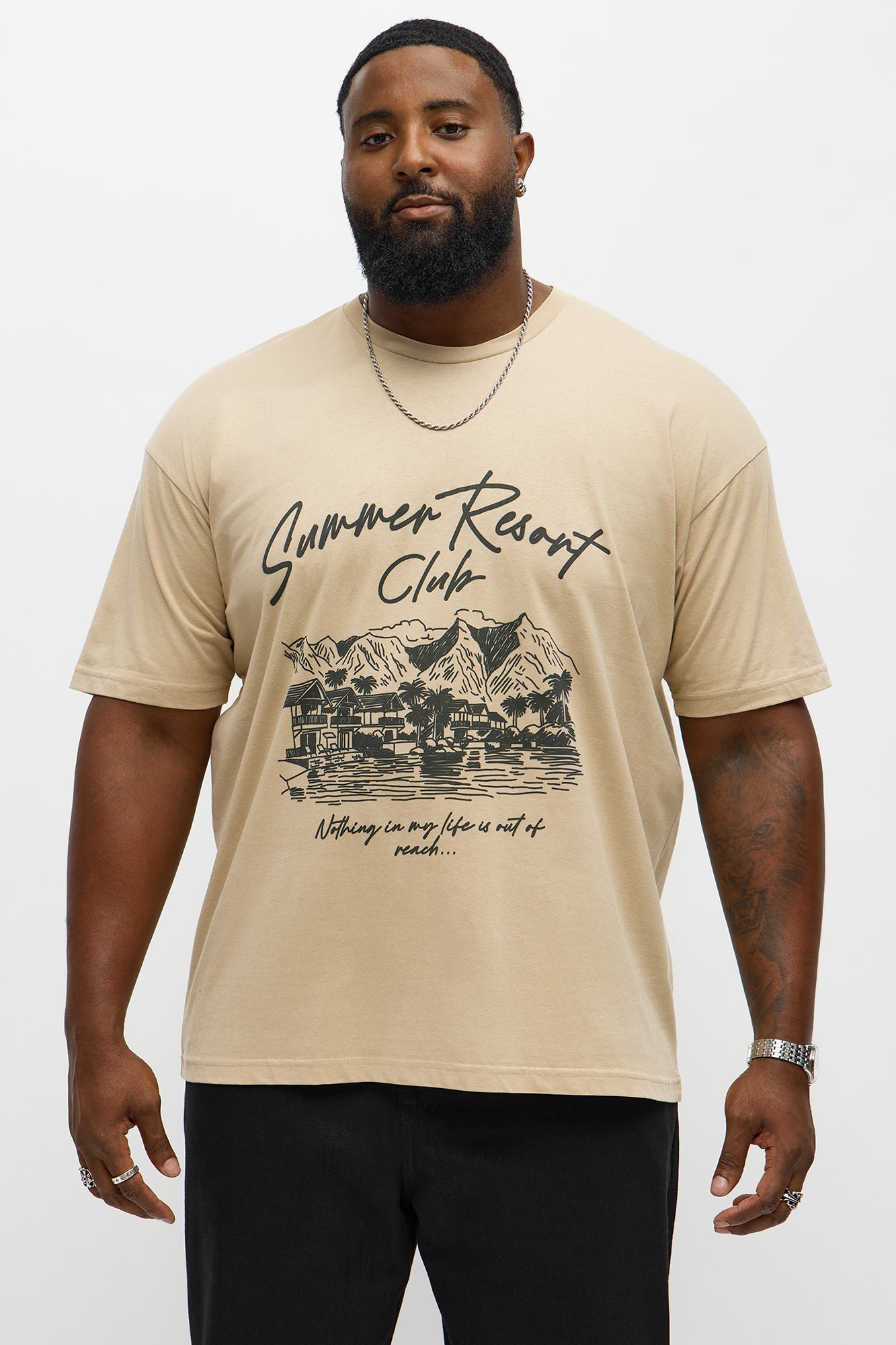 Summer Resort Club Short Sleeve Tee - Sand